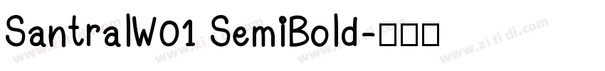 SantralW01 SemiBold字体转换